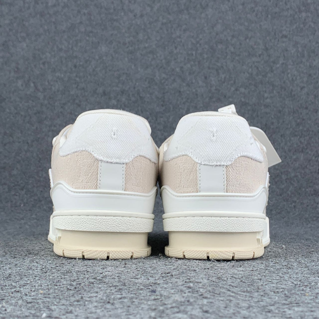 LV Trainer Beige Monogram Denim