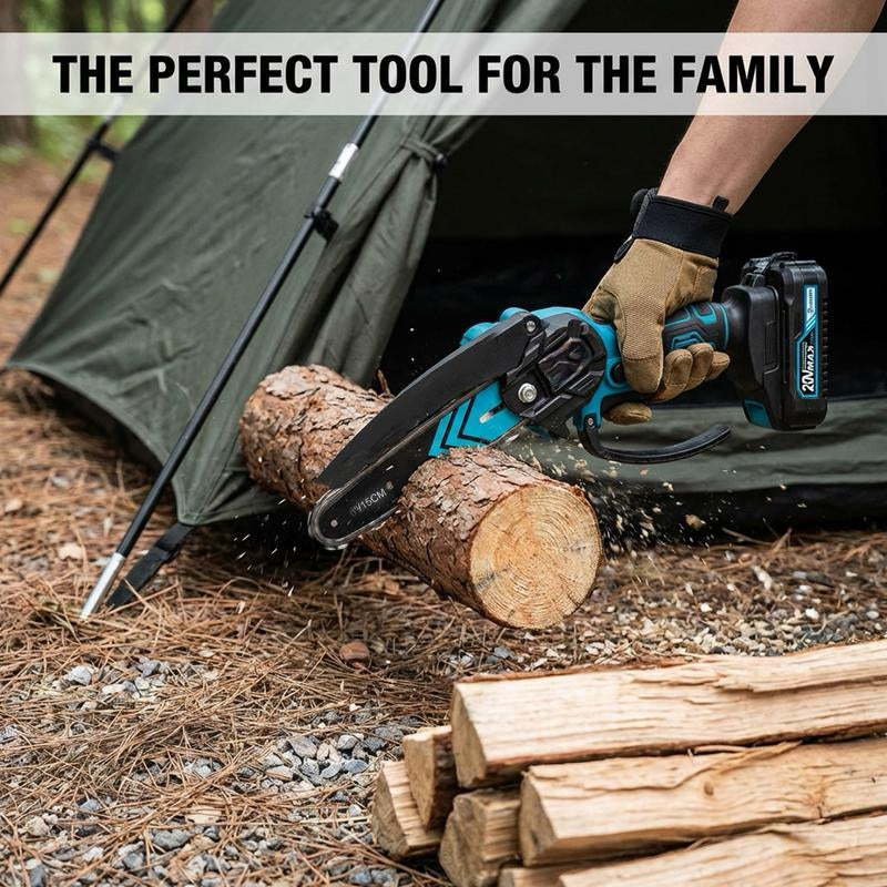 Portable 4/6-Inch Mini Chainsaw – Wood-Cutting Gardening Tool