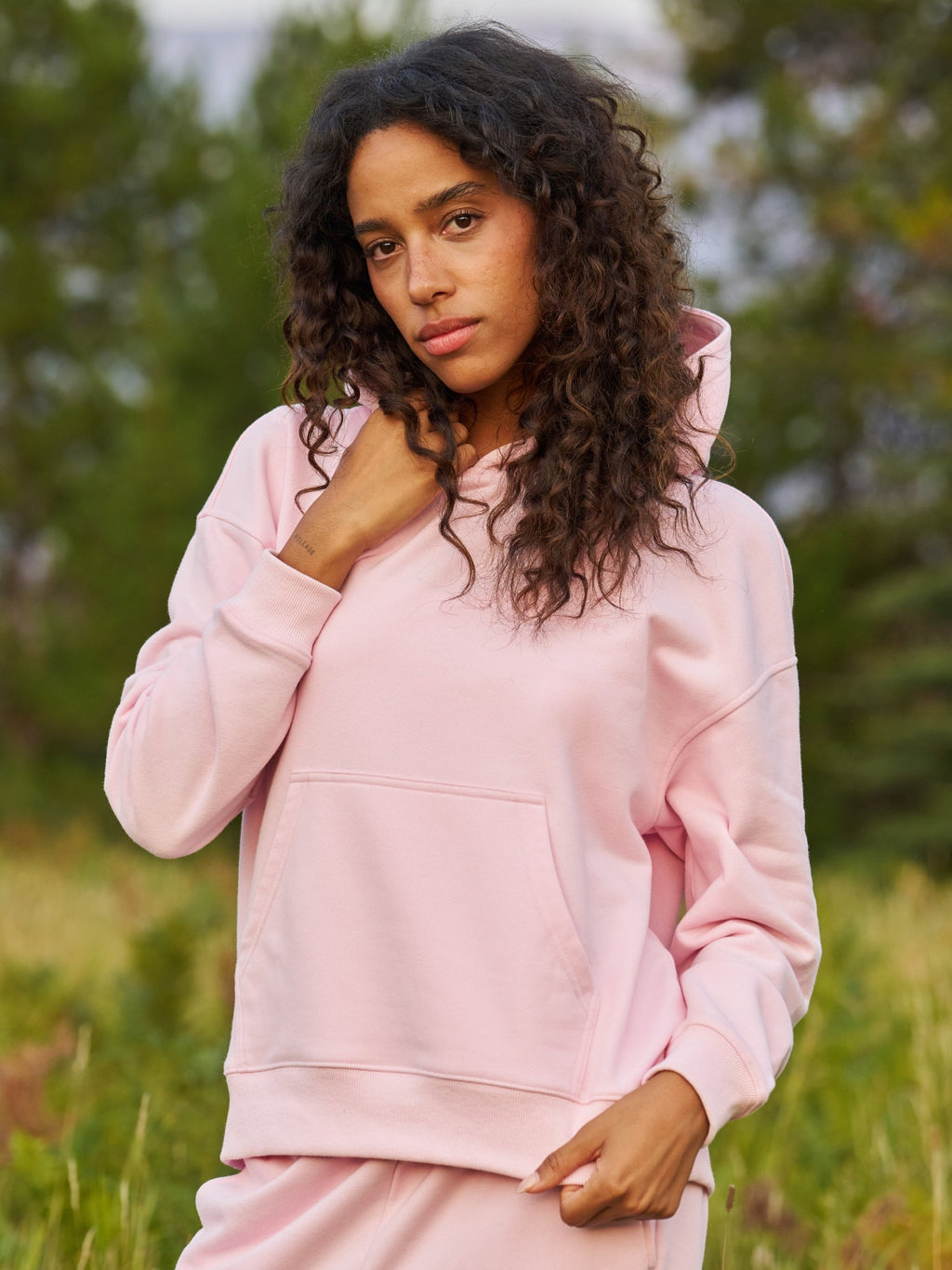 Halo Lightweight Crop Hoodie