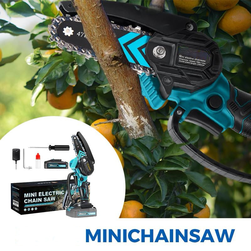Portable 4/6-Inch Mini Chainsaw – Wood-Cutting Gardening Tool