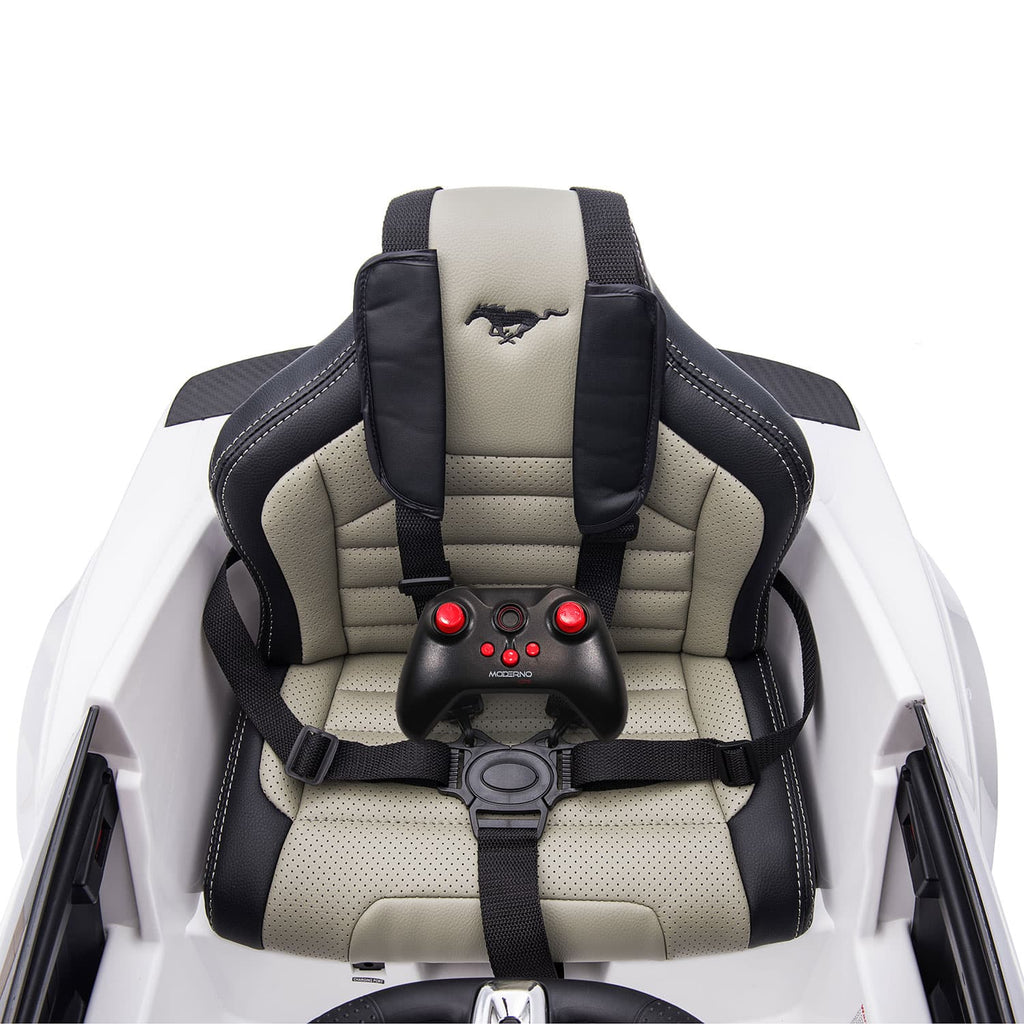 Ford Mustang GT Custom Edition 24V Kids Ride-On Car with R/C Parental Remote | Cherry Red