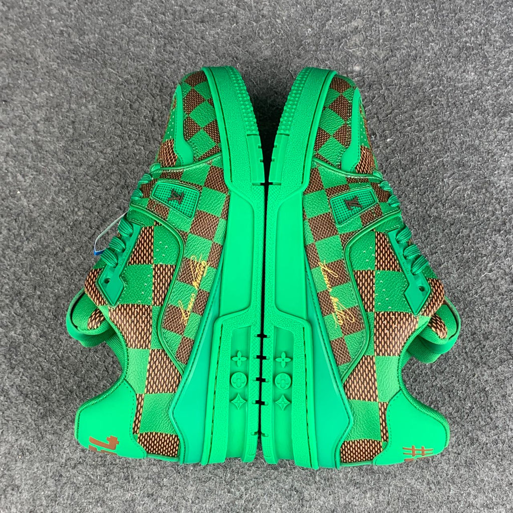 LV Trainer Damier 'Pop Green'