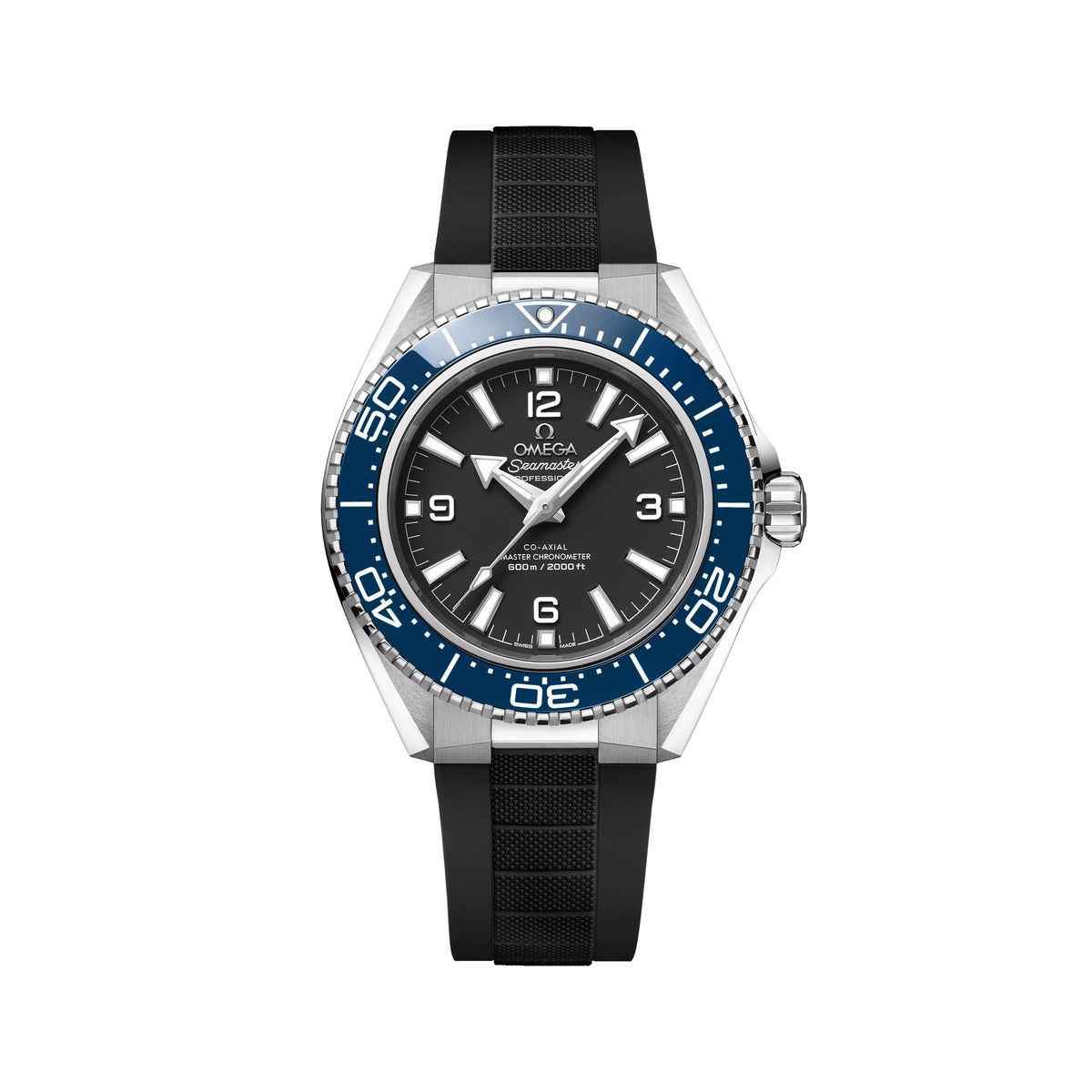 Seamaster Planet Ocean 600M 42mm - Black and Blue on Rubber Strap