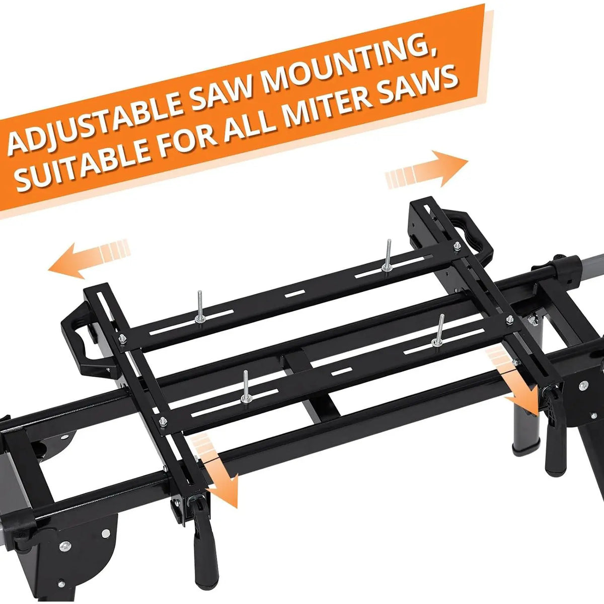 Misching saw stand, folding saw stand, 440 lb load capacity, with 76-4/5 inch slide rails