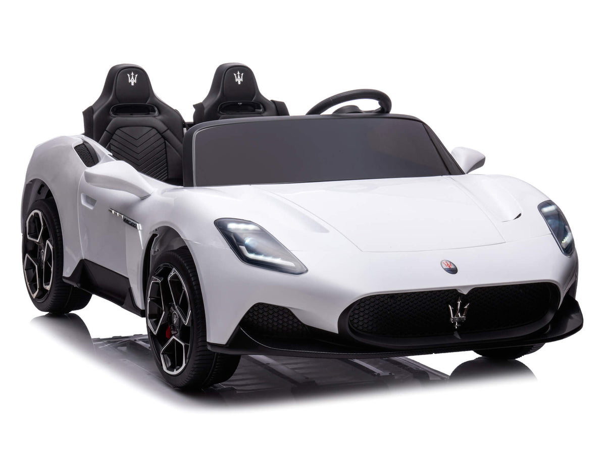 24V Maserati MC20 Two-Seater Kids Ride On Car with Remote - White