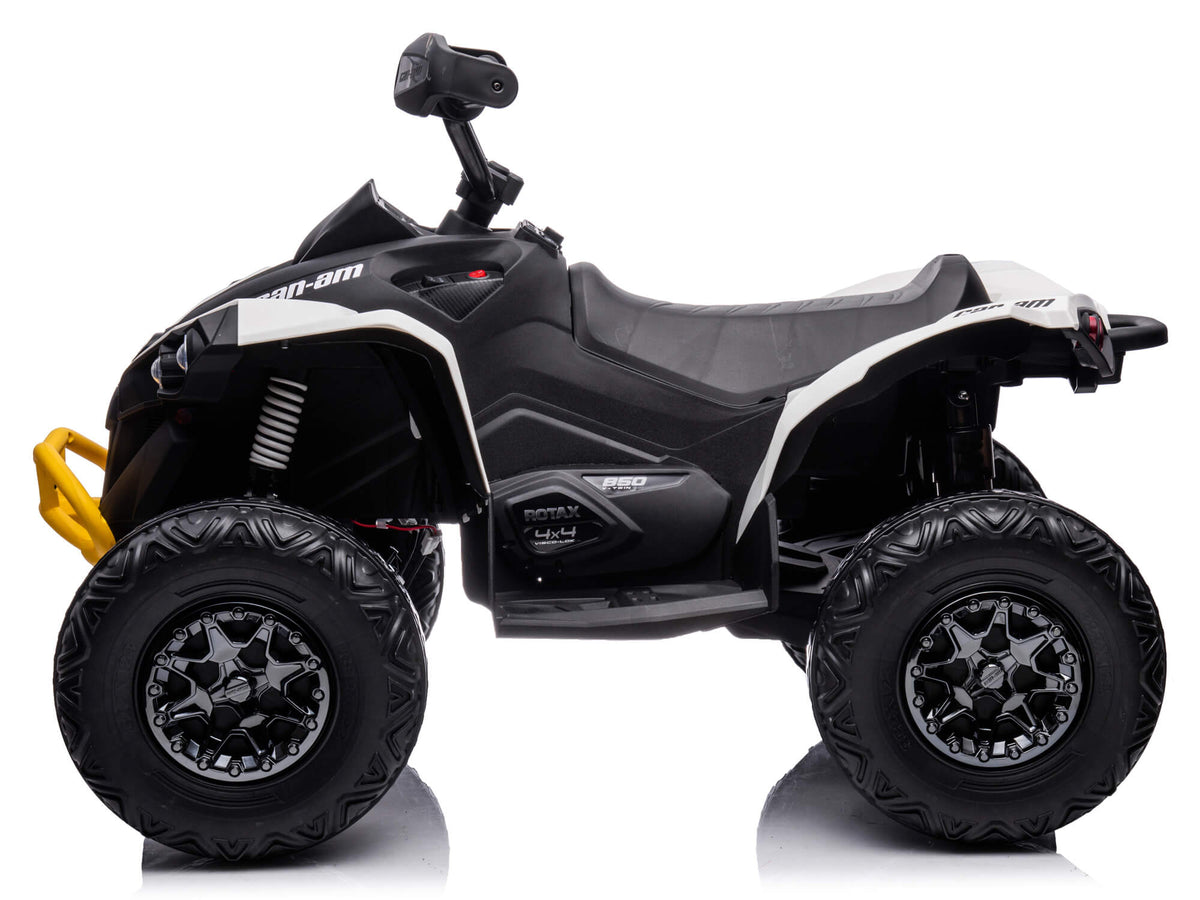24V Can-Am Kids Renegade 4WD Ride-On Quad - White
