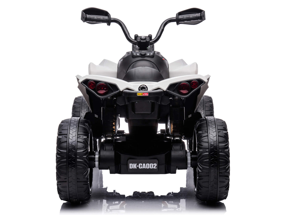 24V Can-Am Kids Renegade 4WD Ride-On Quad - White