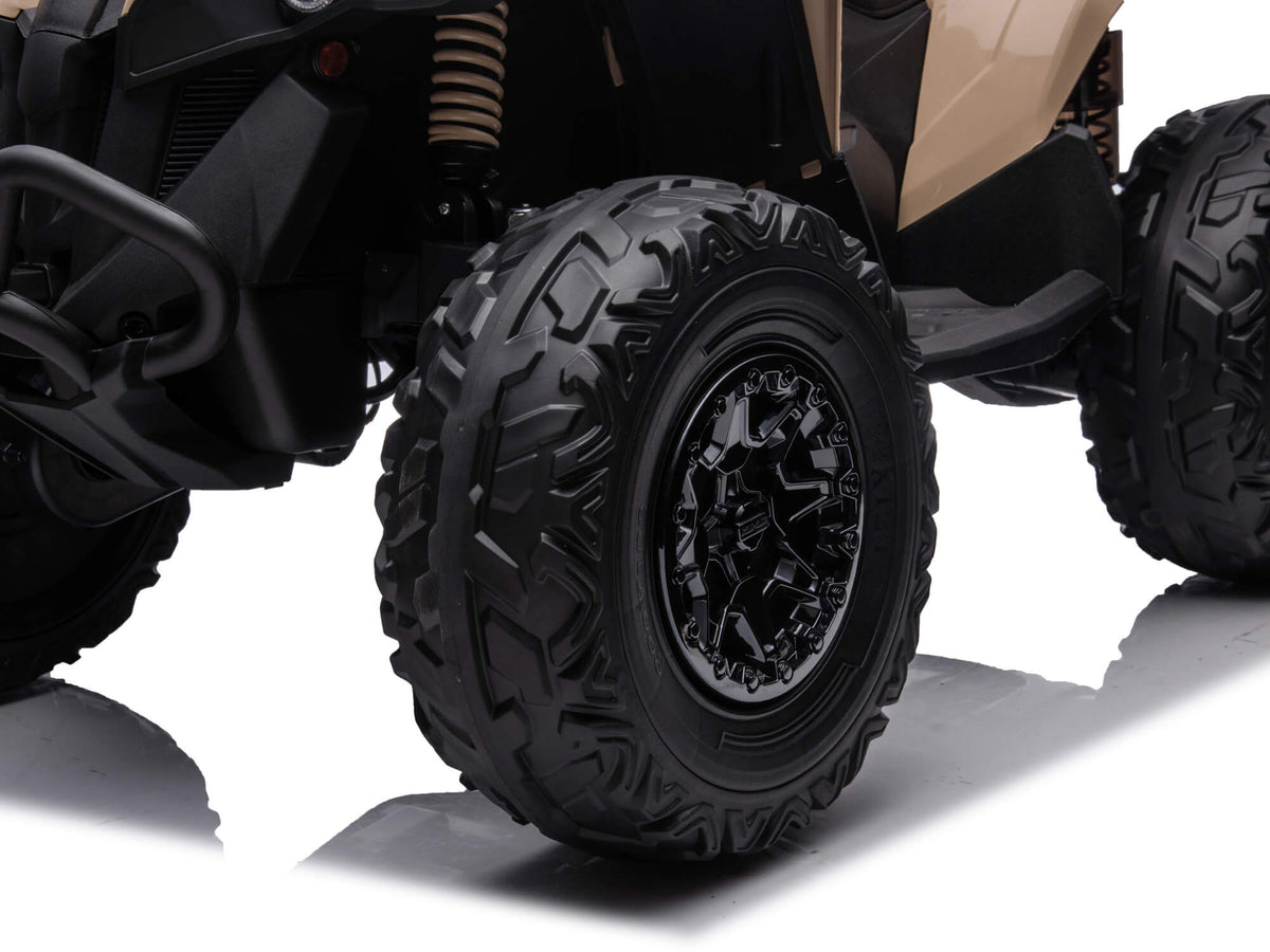 24V Can-Am Kids Renegade 4WD Ride-On Quad - Green