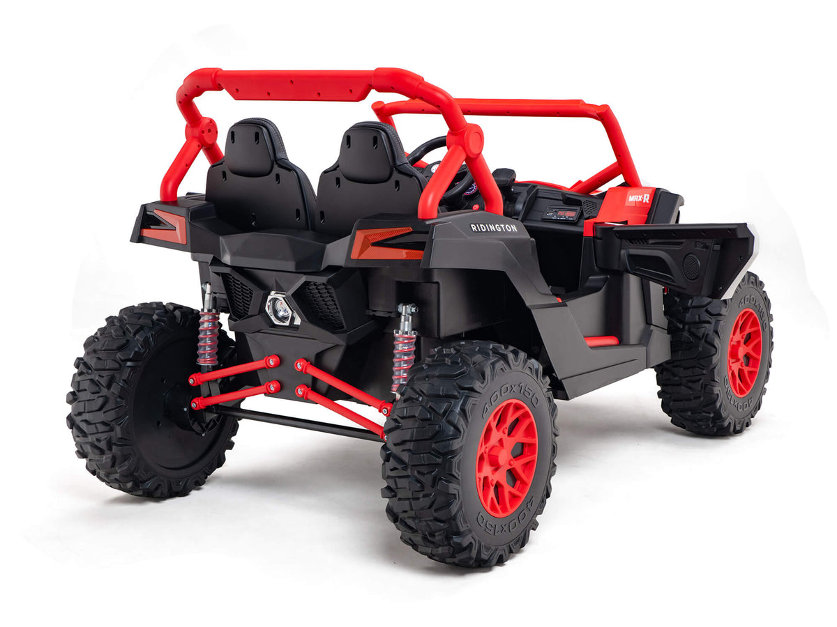 24V Ridington MAX-R All Terrain Ride-On Buggy with Remote - Red/White