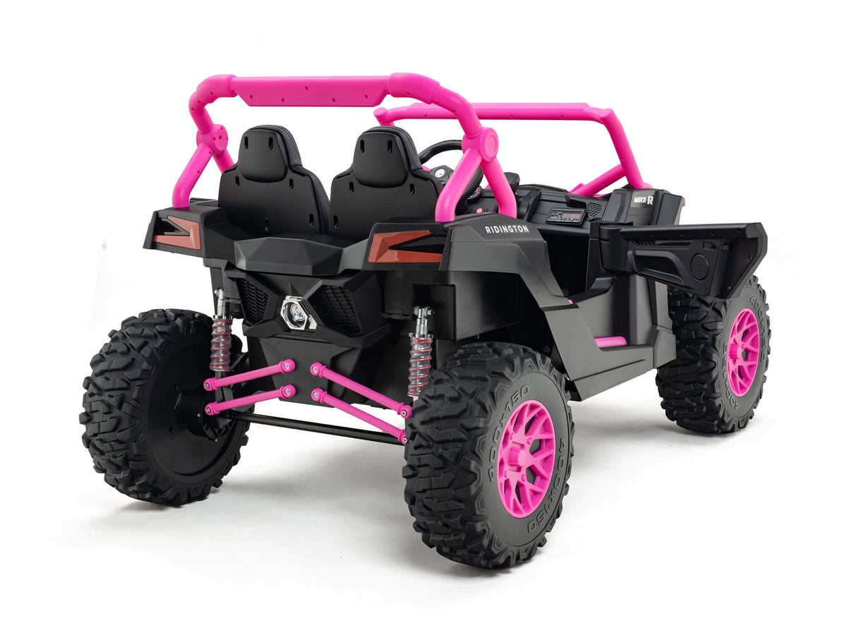 24V Ridington MAX-R All Terrain Ride-On Buggy with Remote - Pink