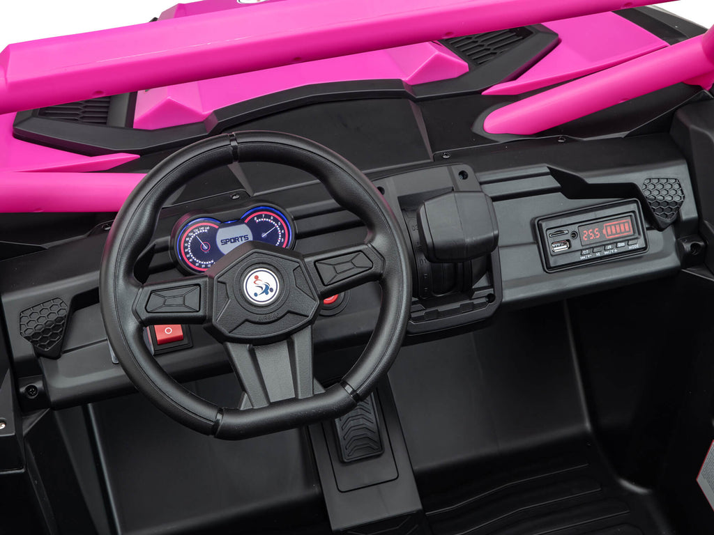 24V Ridington MAX-R All Terrain Ride-On Buggy with Remote - Pink