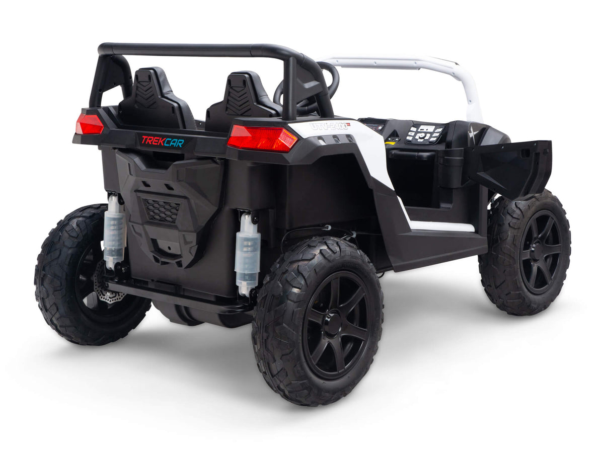 24V TREKCAR Rayder Ride-On Buggy - White
