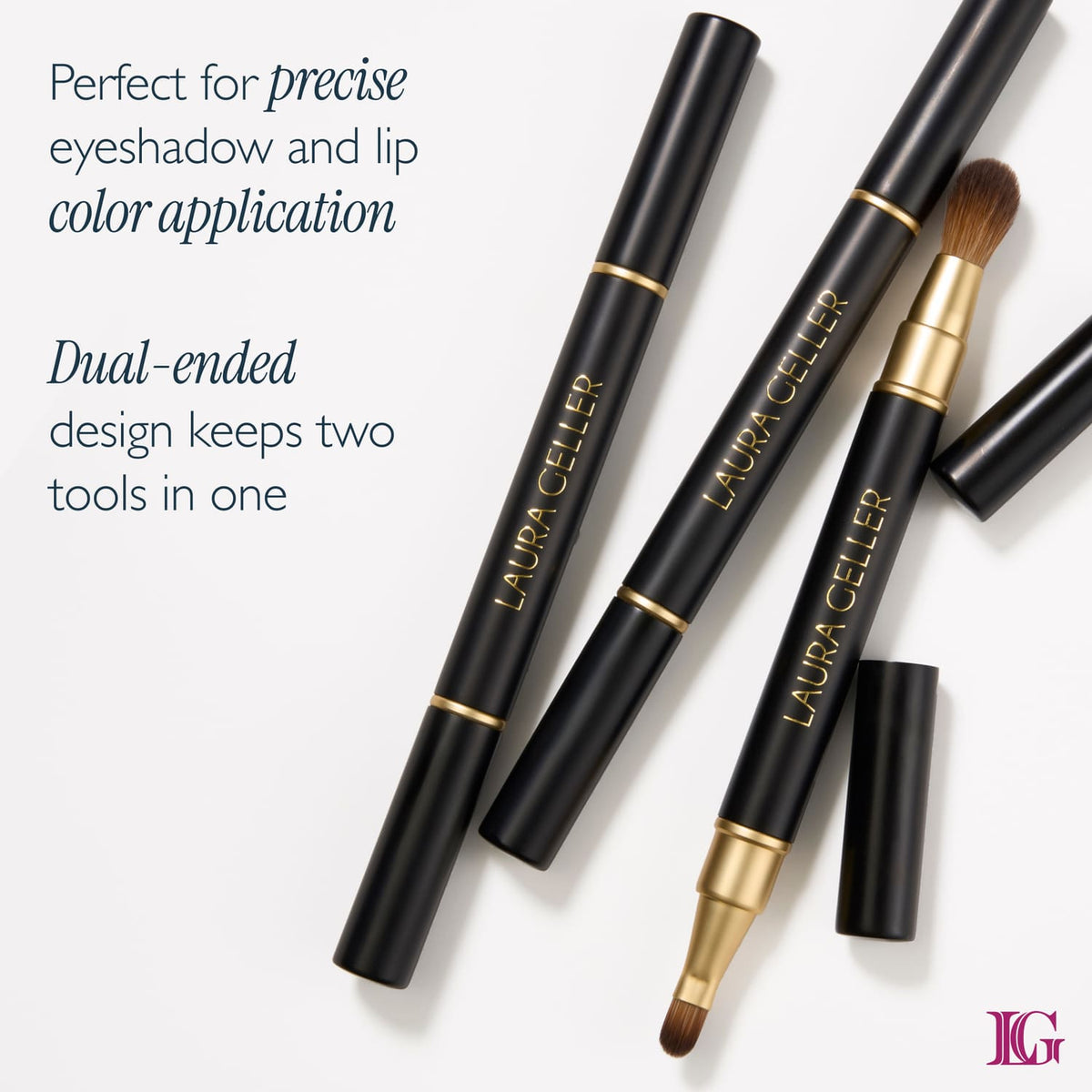 Dual-Ended Retractable Lip + Eyeshadow Brush
