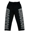 Mixed Emotions Midnight Rhinestone Sweatpants Black