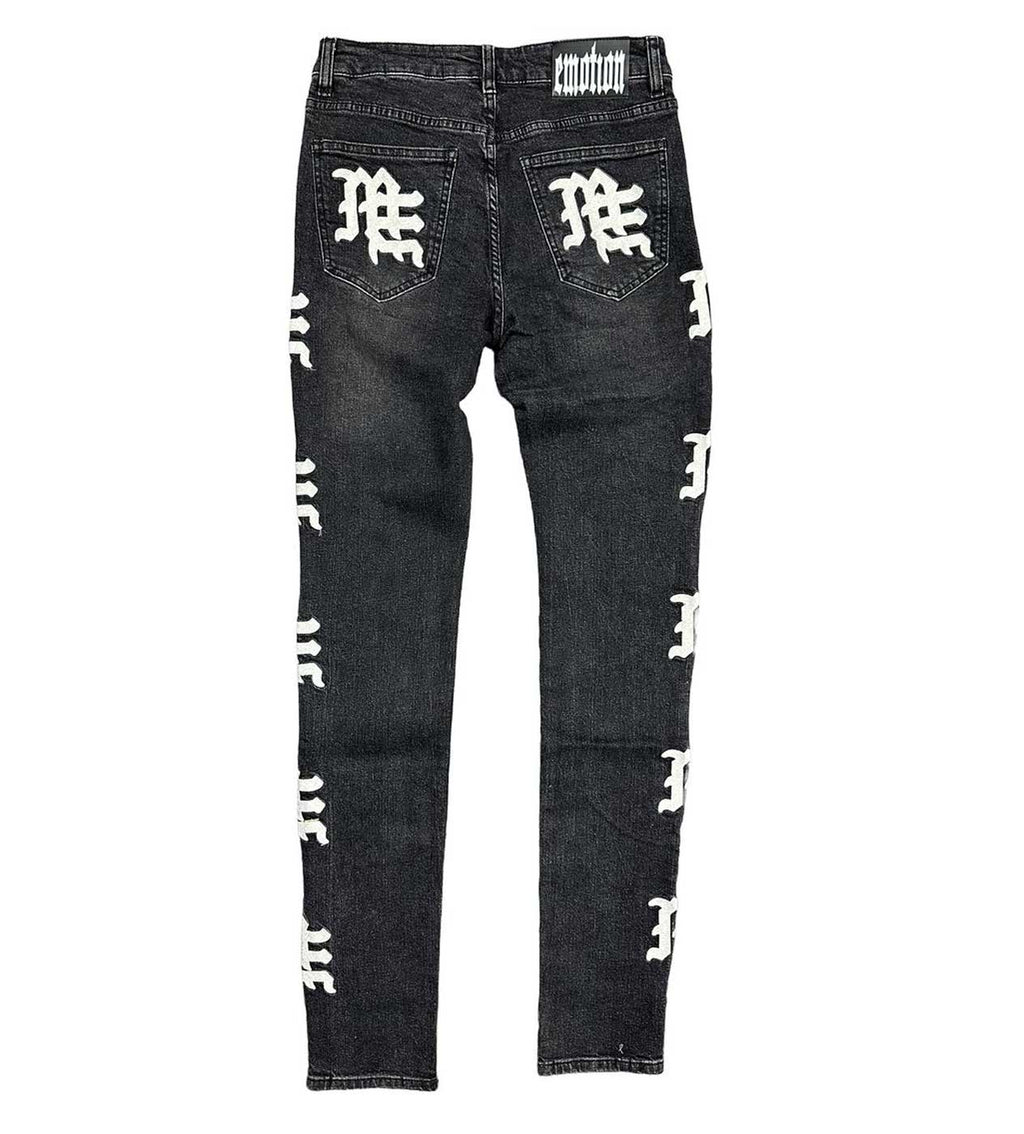 Mixed Emotions Monogram Denim Black Wash