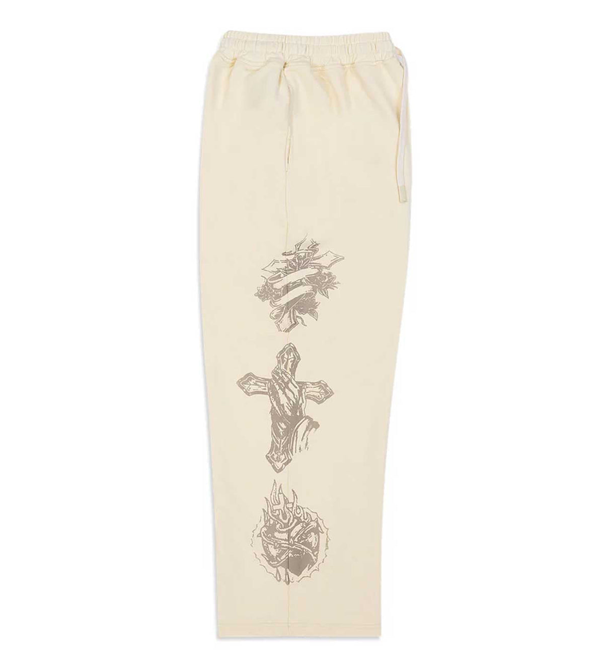 Righteous Tattoo Sweatpants Cream