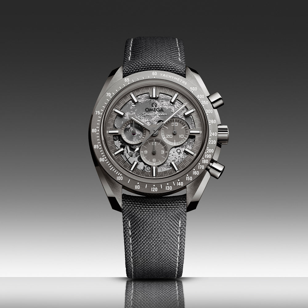 Speedmaster Grey Side of the Moon Grey Ceramic 44.25mm - Grey on Fabric Strap