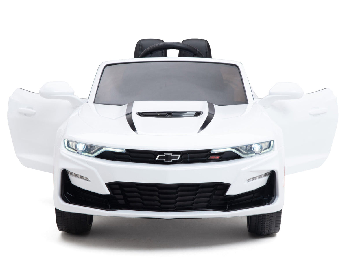 12V Chevrolet Camaro 2SS Kids Ride On Car with Remote Control - White