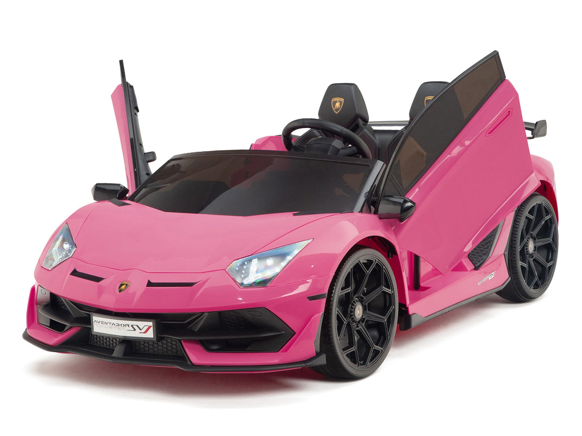 24V Lamborghini SVJ Ride On DRIFT Car with Remote Control - Pink
