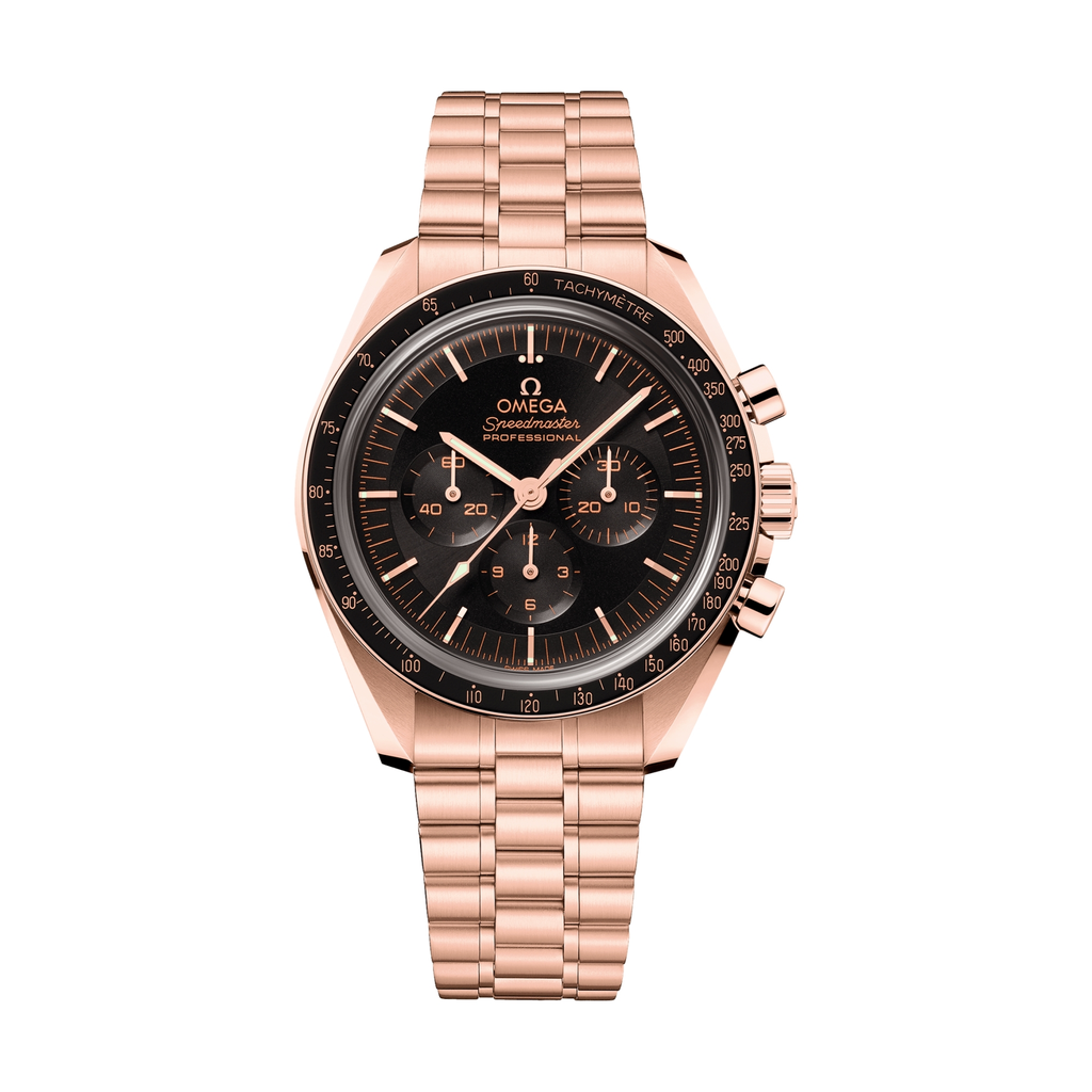Speedmaster Moonwatch Professional Sapphire Sedna Gold 42mm - Black on Bracelet