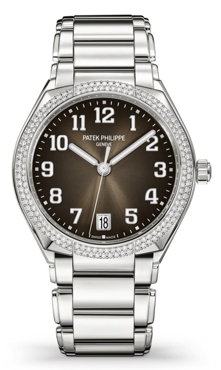 Patek Philippe Twenty~4 Automatic Gray Sunburst Dial Ladies Watch - Ref# 7300 - 1200A-010