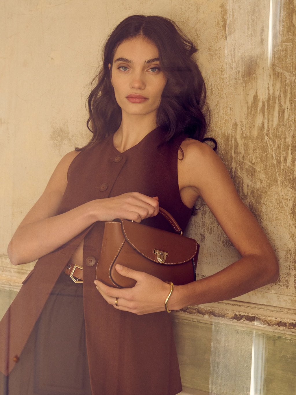 Blenheim Mini Handbag - Tan Leather