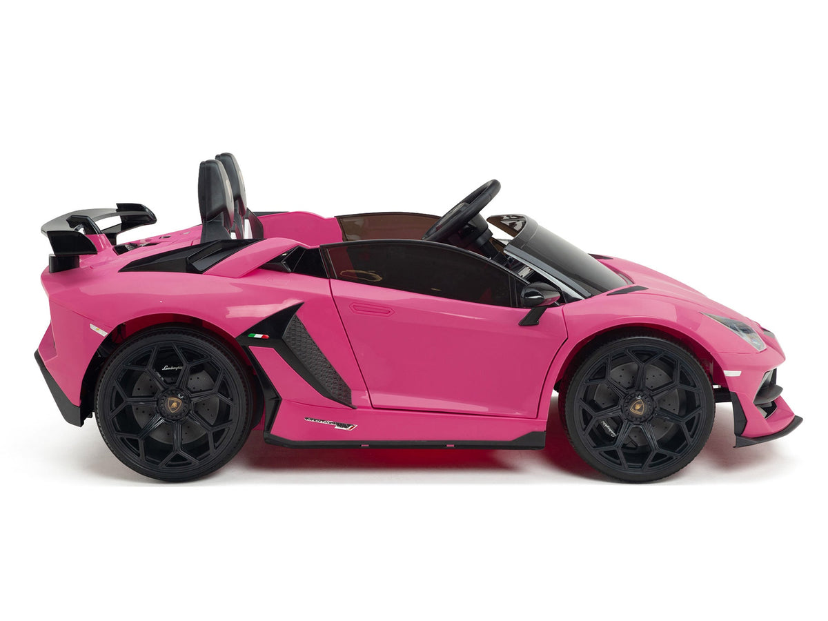 24V Lamborghini SVJ Ride On DRIFT Car with Remote Control - Pink